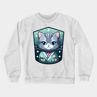 Kawaii Japanese Cat Crewneck Sweatshirt